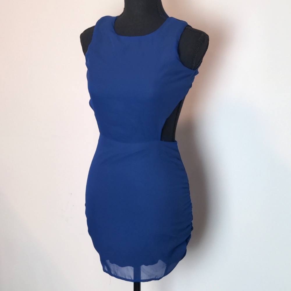 Cobalt Blue Mini Dress